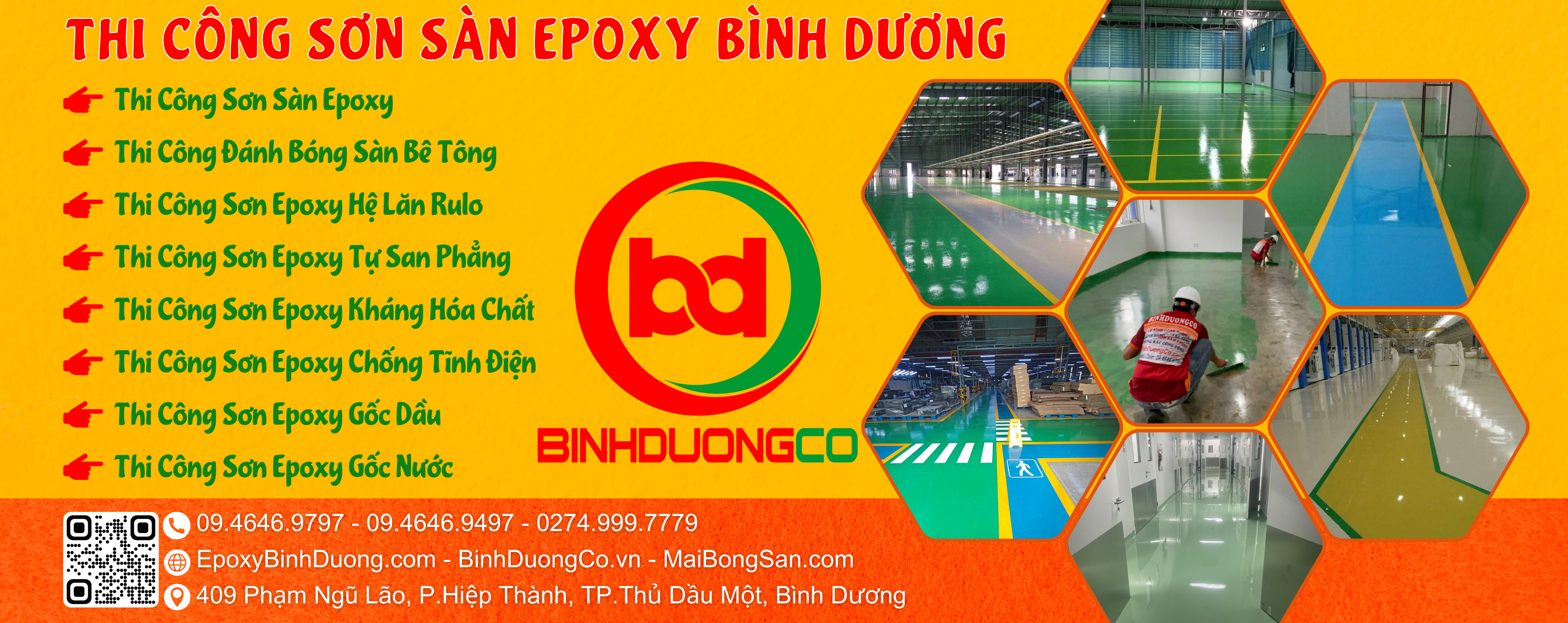 Thi công sơn sàn epoxy Bình Dương